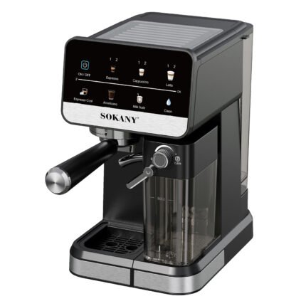 SK-04055 ماكينه قهوه اسبريسو5*1  1.5لتر+0.5لتر تانك لبن 1350وات  20بار